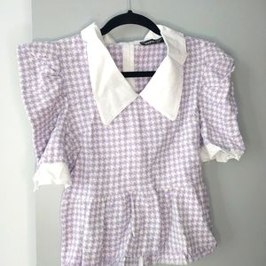 Dogtooth blouse